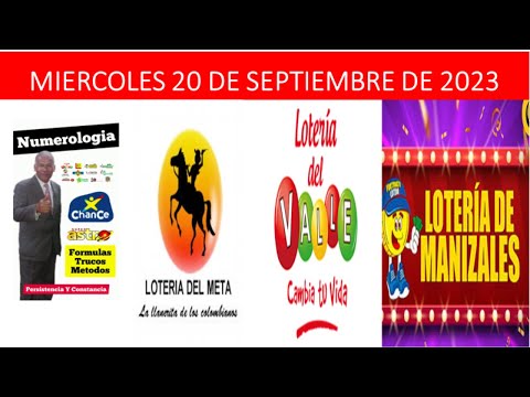 Como y Jugar Ganar Chance + loteria del META + VALLE + MANIZALES + miercoles 20/09/2023 resultados*