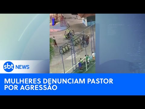 Pastor é denunciado por agressão contra mulheres durante pregação em praça | #SBTNewsnaTV (10/10/24)