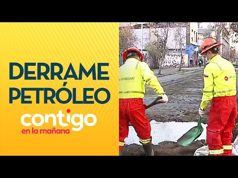 POR CULPA DE SISMO: Ex Posta Central sufrió derrame de petroleo - Contigo en La Mañana