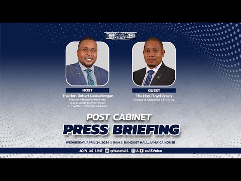 JISTV |Post Cabinet Press Briefing - April 24, 2024