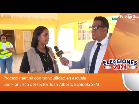 Proceso marcha con tranquilidad en escuela San Francisco del sector Juan Alberto Espinola SFM