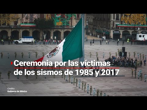 ¡EN MEMORIA! | Se izó la bandera de México por las víctimas de los sismos de 1985 y 2017