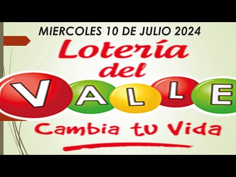 LOTERIA DEL VALLE del Miércoles 10 Julio de 2024 #loteriadelvalle