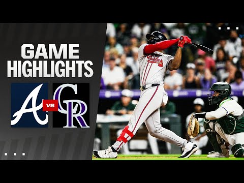 Braves vs. Rockies Game Highlights (8/10/24) | MLB Highlights