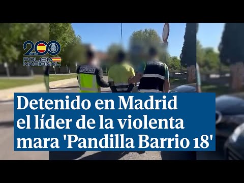 Detenido en Madrid el líder de la violenta mara 'Pandilla Barrio 18' por homicidio y extorsión