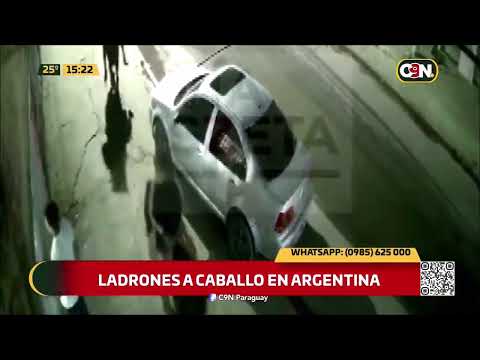 Ladrones a caballo en Argentina