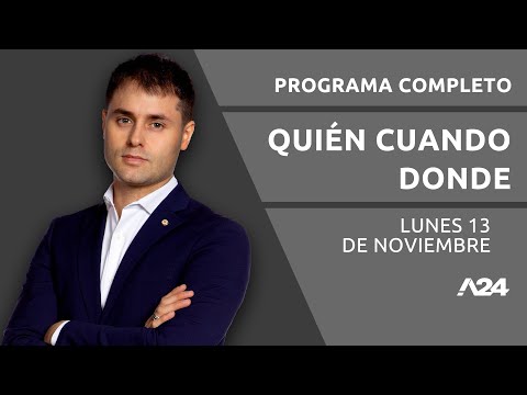 Sergio Massa vs. Javier Milei + INFLACIÓN DE OCTUBRE #QuiénCuándoDónde PROGRAMA COMPLETO 13/11/2023