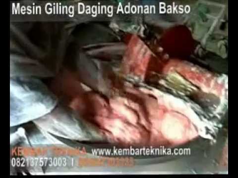 Video Mesin Giling Daging Adonan Bakso Kembar Teknika