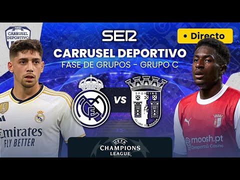 ? REAL MADRID vs SPORTING CLUB DE BRAGA | Fase de Grupos UEFA Champions League EN DIRECTO