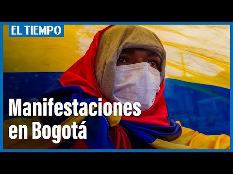 Diferentes puntos de concentración por manifestaciones en Bogotá