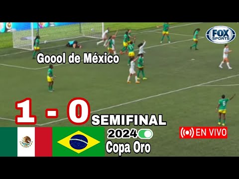 Semifinal: México vs. Brasil en vivo, Copa Oro Femenil 2024, Mexico vs. Brasil en vivo femenil