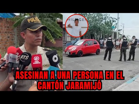 Declaraciones sobre el ataque armado a una persona en el cantón Jaramijó en Manabí