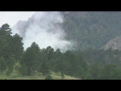 Wildfire burns near Boulder climate research center