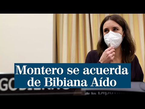 Irene Montero da las gracias a la ex ministra injustamente tratada Bibiana Aído