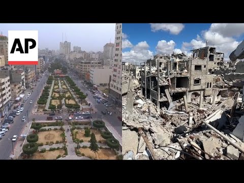 A look at Gaza City before and after October 7 ahead of 1st anniversary of Hamas attacks