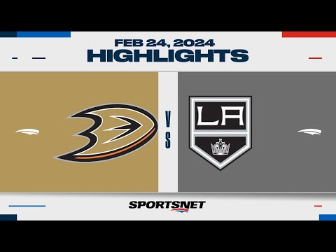 NHL Highlights | Ducks vs. Kings - February 24, 2024