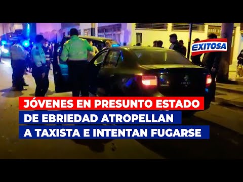 Surco: Jóvenes en presunto estado de ebriedad atropella a taxista e intentan irse a la fuga