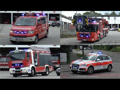 4-Frontblitzer-Löschzug der BF Heilbronn + Neues NEF 1/82-1 des DRK HN