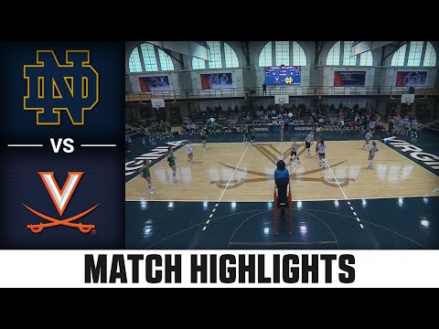 Notre Dame vs. Virginia ACC Volleyball Highlights (2023)