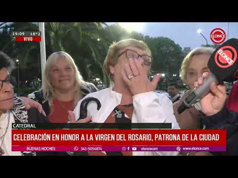 Testimonios luego de la misa por la celebración a la Virgen del Rosario, patrona de ciudad