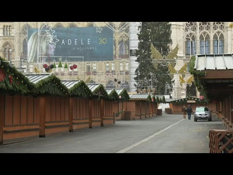 L'Autriche reconfinée, un marché de Noël viennois déserté | AFP Images