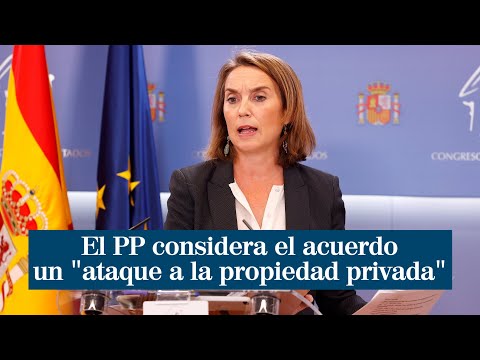 El PP considera un ataque a la propiedad privada el acuerdo de PSOE y Podemos en vivienda
