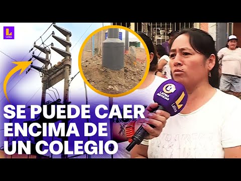 Callao: Niños están en peligro por estación eléctrica que se puede caer