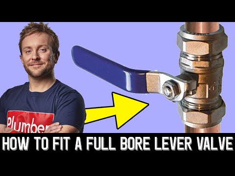 ?BATHROOM RENOVATION part 6 - HOW TO INSTALL FULL BORE LEVER VALVE COPPER PIPE