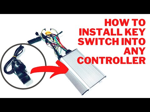 Install key switch on any E-bike and E-scooter controller