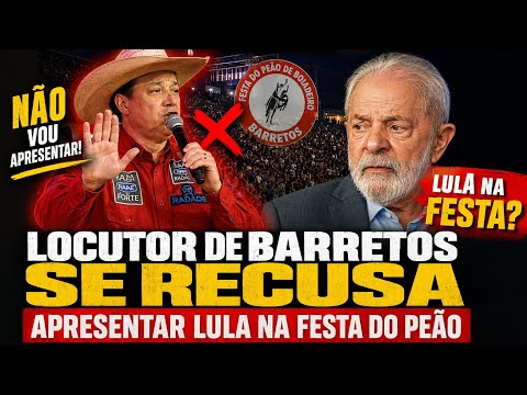 URGENTE:   VIDEO LOCUTOR SE RECUSA APRESENTAR LULA <strong>EM</strong> BARRETOS