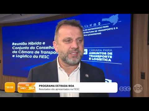 Programa "Estrada Boa": resultados são apresentados na FIESC | Trânsito | SCC Meio-Dia