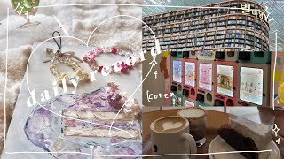 イラストレーターの絵を描かない日🎨親友の誕生日を祝う！🎁🤍ビーズとアートで女児に還る👧韓国旅行日記✈️【Vlog】