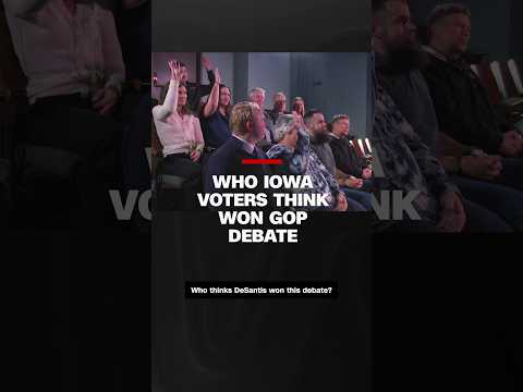 Who Iowa voters think won GOP debate