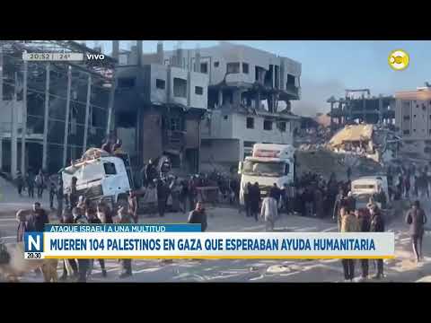 Israel asesina a 104 palestinos en Gaza que esperaban ayuda humanitaria ?N20:30? 29-02-24