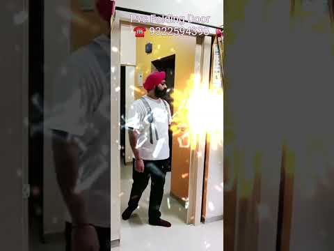 Pvc folding accordion door, partition, divider, ac insulation पीवीसी फोल्डीग तह दरवाजे 9322594398