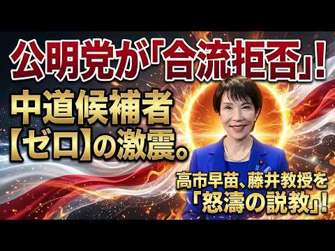 【公明党が合流拒否】統一地方選で中道陣営まさかの候補者ゼロ！ほんこん＆高橋洋一が激震分析、藤井教授に飛んだ痛烈説教の全内幕！