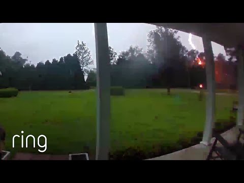 Massive Lightning Strike Has Couple Fleeing Inside Quickly! | RingTV