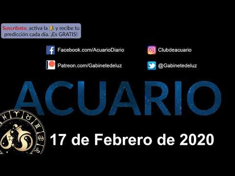Horóscopo Diario - Acuario - 17 de Febrero de 2020