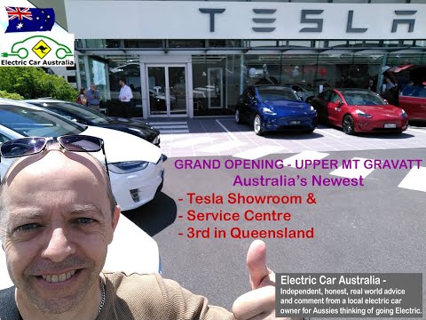 Australia's Newest Tesla Showroom Model Y Test Drive & Service Centre GRAND OPENING Upper Mt Gravatt