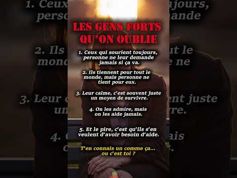 La psychologie des gens forts mais épuisés