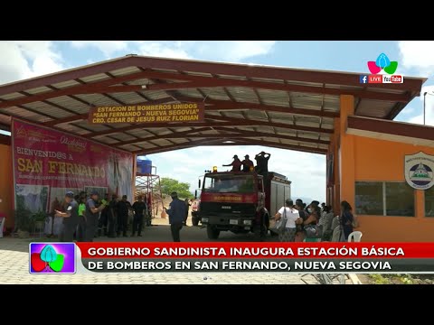 Gobierno Sandinista inaugura estación básica de bomberos en San Fernando, Nueva Segovia