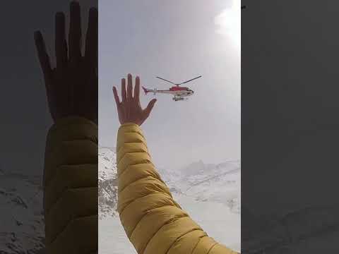 SOS Helicopter Rescue in the Alps #switzerland #hiking #winter #backpacking