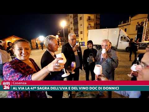 Cosenza: Al via la 41ª Sagra dell'Uva e del Vino DOC di Donnici