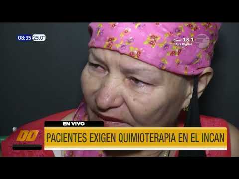Pacientes exigen quimioterapia en el Incan