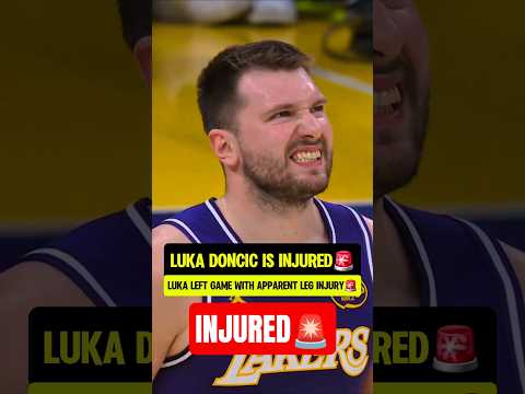 Luka LEFT THE GAME due to INJURY🚨