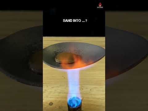 1000°C Hotspoon VS Sand 😱#shorts #satisfyingvideo #experiment #foryou #fypシ