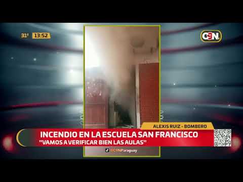Incendio en la escuela San Francisco de Ñemby