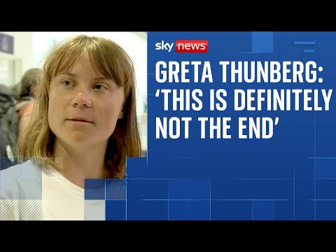 Greta Thunberg accuses Israel of kidnapping aid flotilla members
