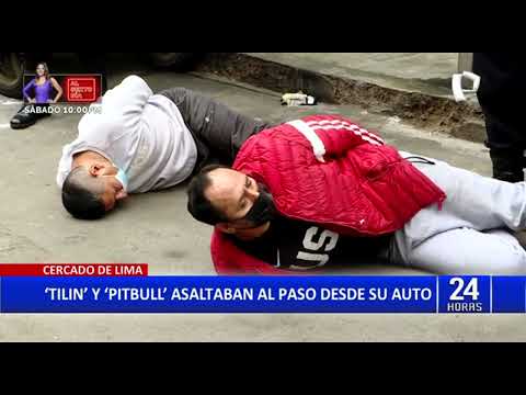 Cercado de Lima: detienen a los delincuentes Tilin y Pitbull que asaltaban desde su auto
