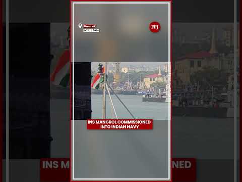 INS Mangrol Commissioned in Mumbai | Indian Navy #Shorts
